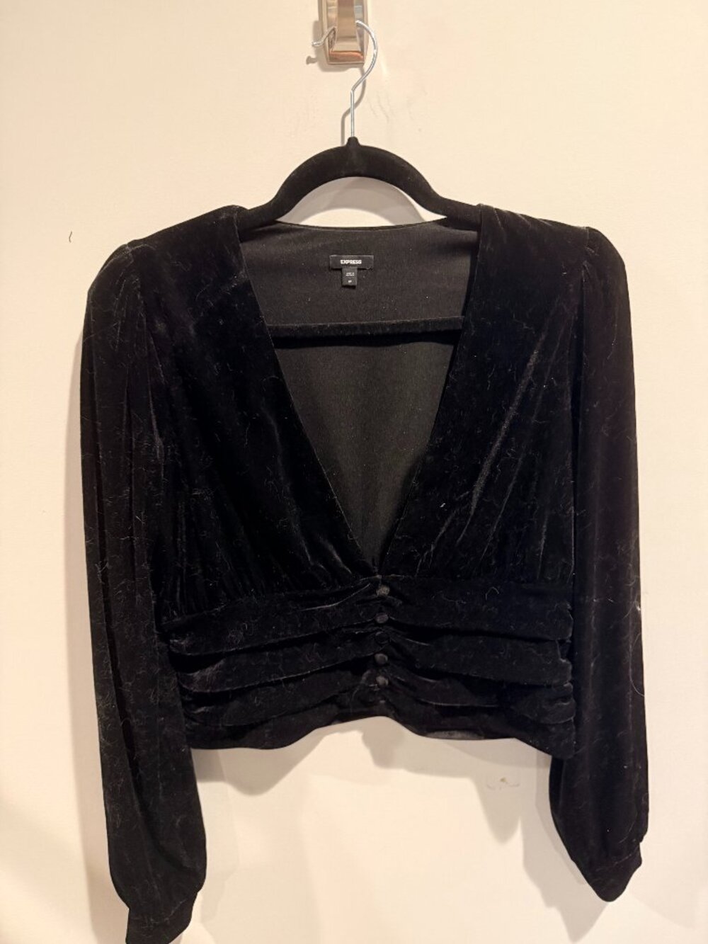 Express Long Sleeve with Deep V neckline
